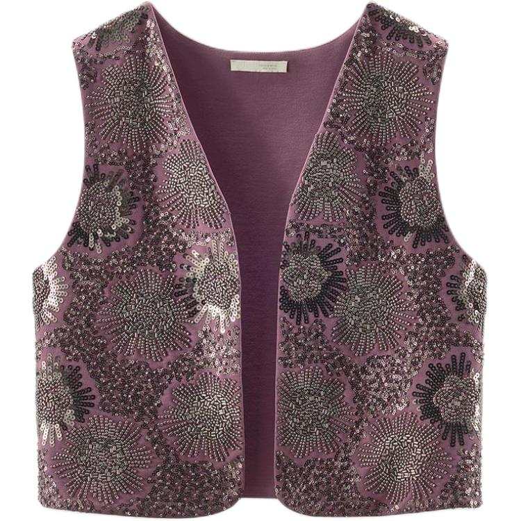 ZARA Tank Tops Women's Dark Purple Moderate Other