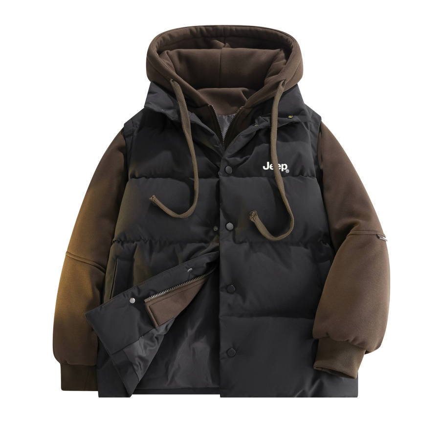 Jeep Jeep Puffer Jackets Unisex Hooded Thickened