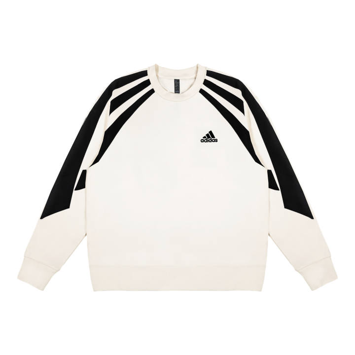 Adidas Adidas Sweatshirts Unisex White Crew Neck Moderate Regular