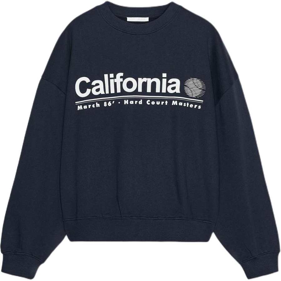 ZARA Sweatshirts Women's Blue Crew Neck Moderate