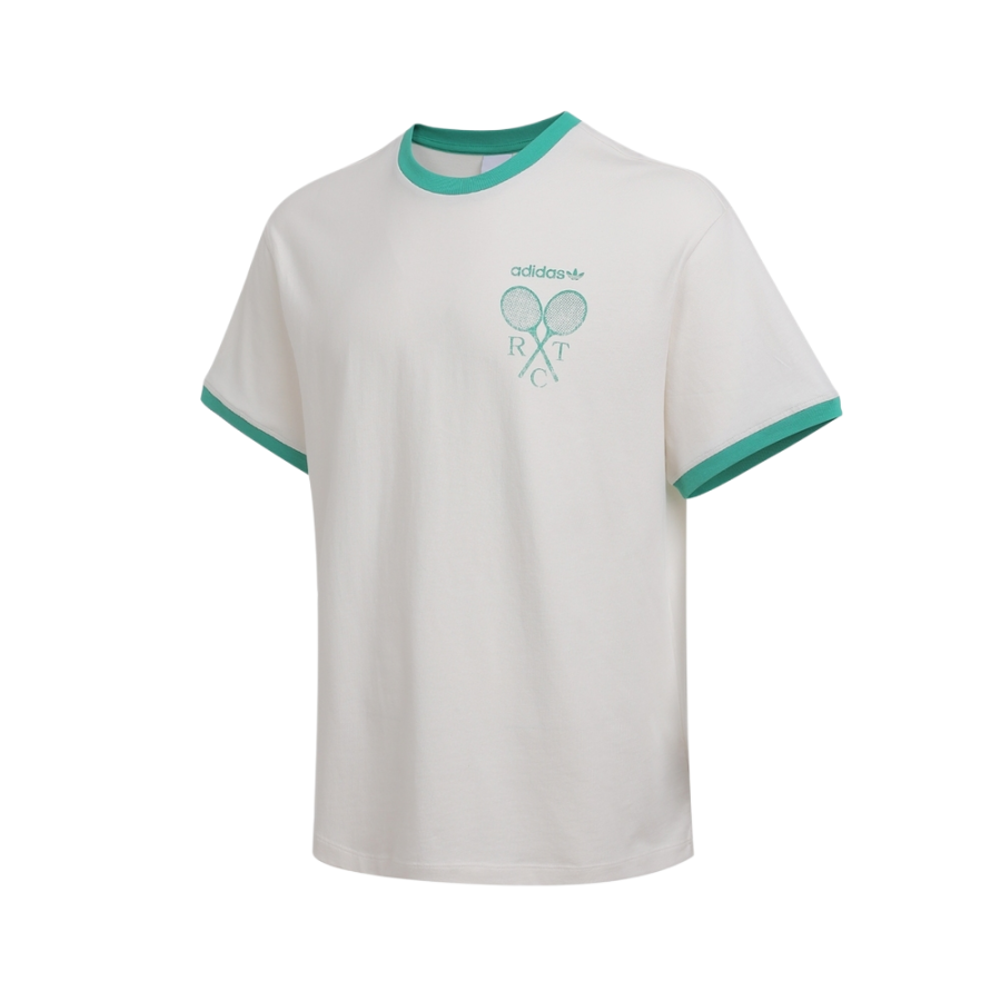 Adidas Originals T Shirts Men's White Crew Neck Moderate