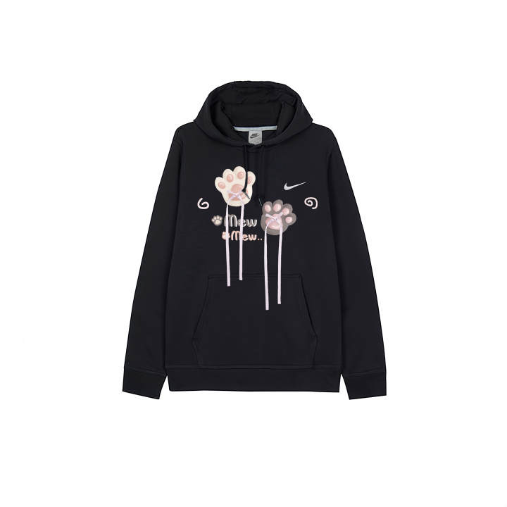Nike Nike Sweatshirts Men's Black Hooded Thickened