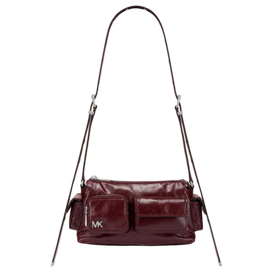 MICHAEL KORS DAKOTA Cow Leather Crossbody Bags Small Women's Brown Red
