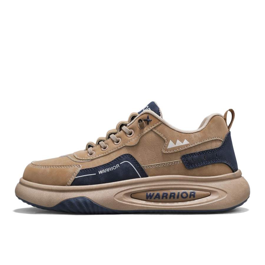 WARRIOR WARRIOR Casual Shoes Men's Low Top Khaki Dark Blue