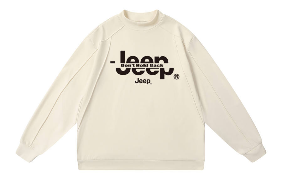 Jeep Sweatshirts Unisex Crew Neck Moderate Heavyweight