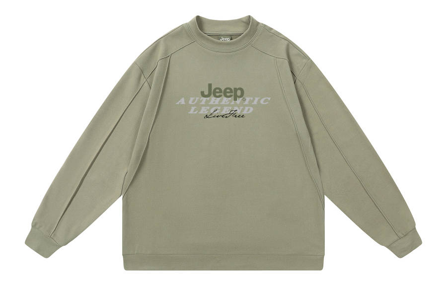 Jeep Sweatshirts Unisex Crew Neck Moderate Heavyweight