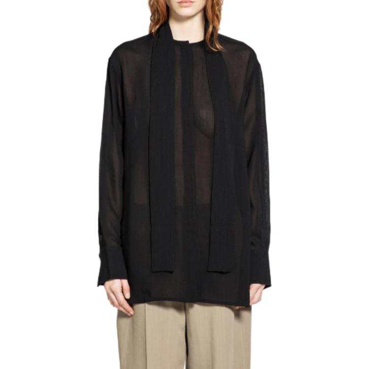 Toteme Tie Detail Long-Sleeve Shirt