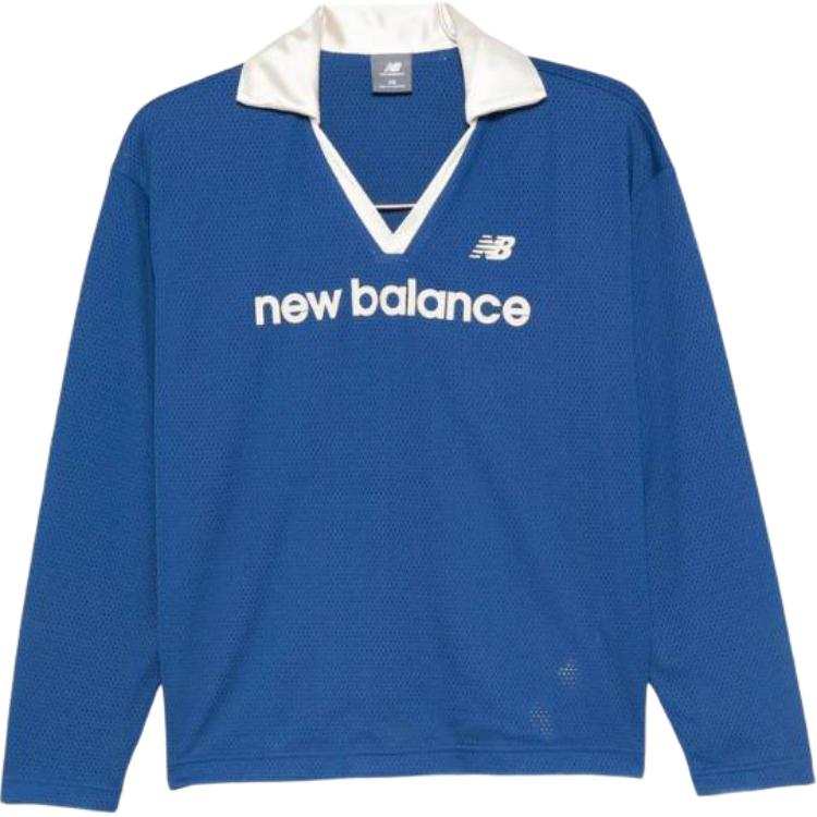 New Balance New Balance logo-embroidered V-neck T-shirt