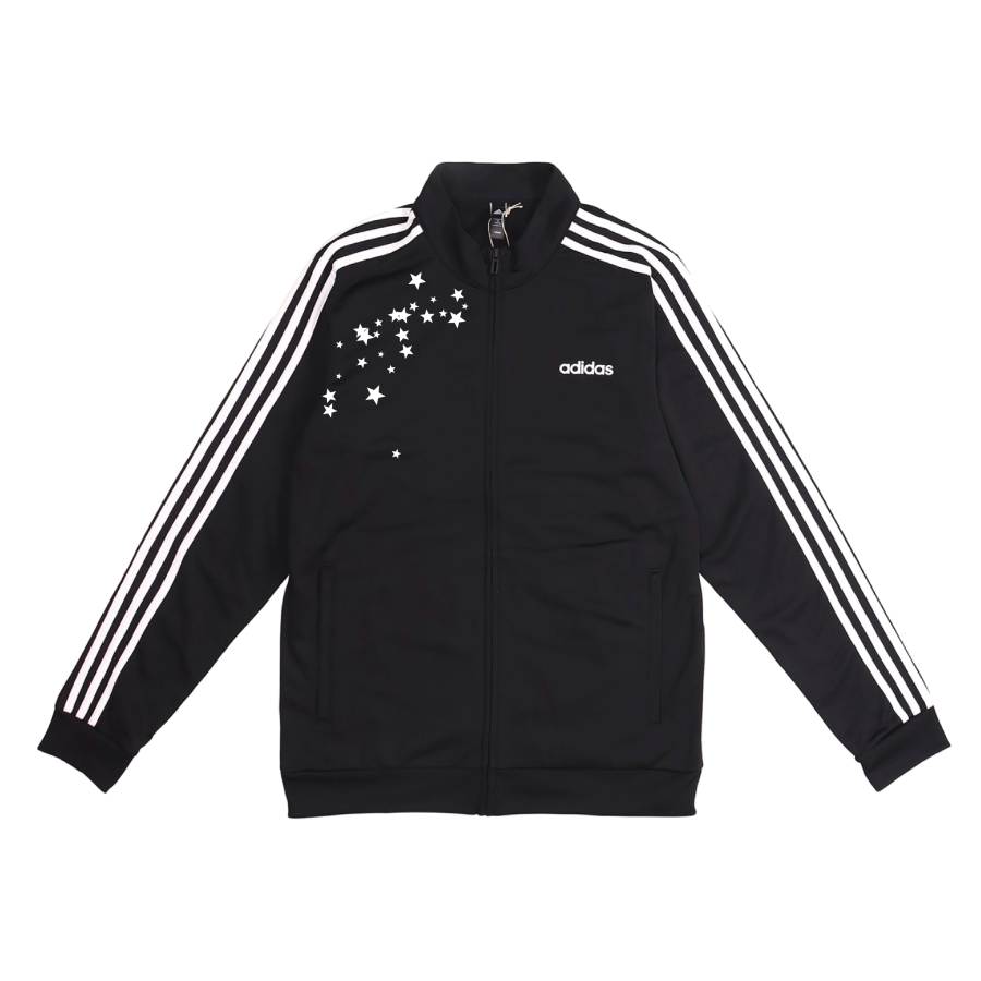 Adidas Adidas 3 Stripes Jackets Unisex Black Stand Collar Moderate Other