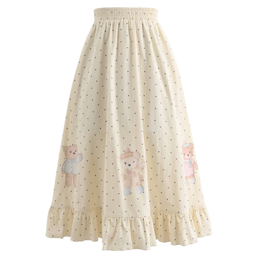 SNBL Casual Long Skirts Women's Apricot Moderate Mid Length