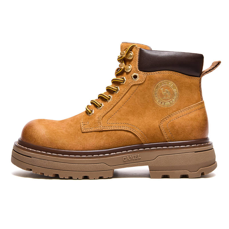 CAMEL CAMEL Golden Armor Combat Boots Women's