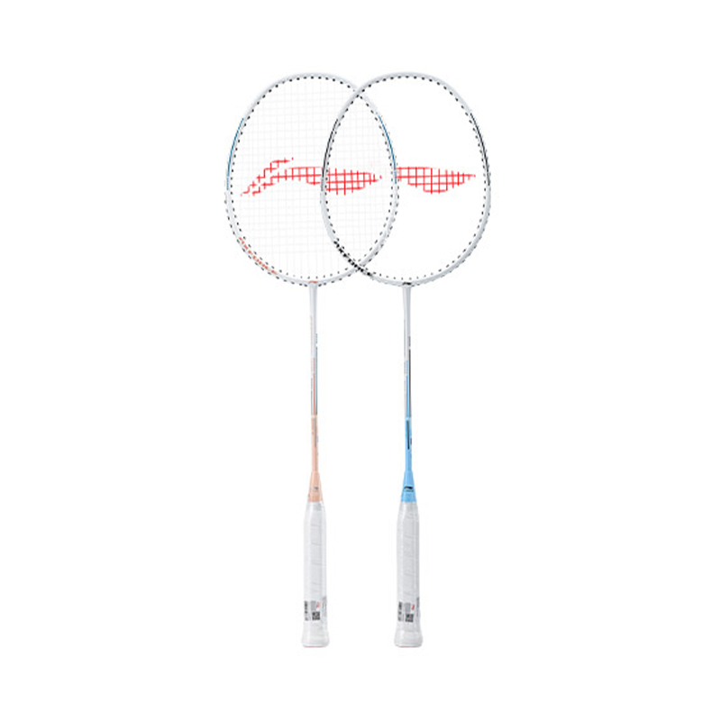 Li-Ning Li Ning Thunder 08 Iron Aluminum Composite Badminton Rackets Control Type All around Defense Entry level Blue/Pink