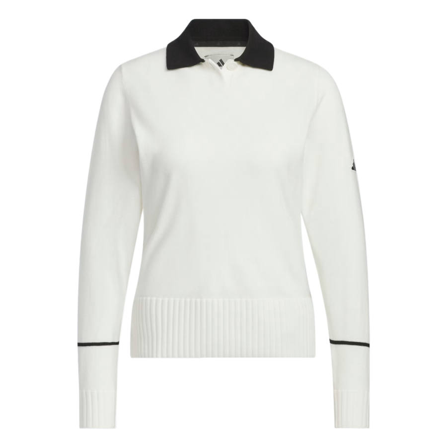 Adidas Adidas Golf Clothing Women's White Polo Collar Moderate