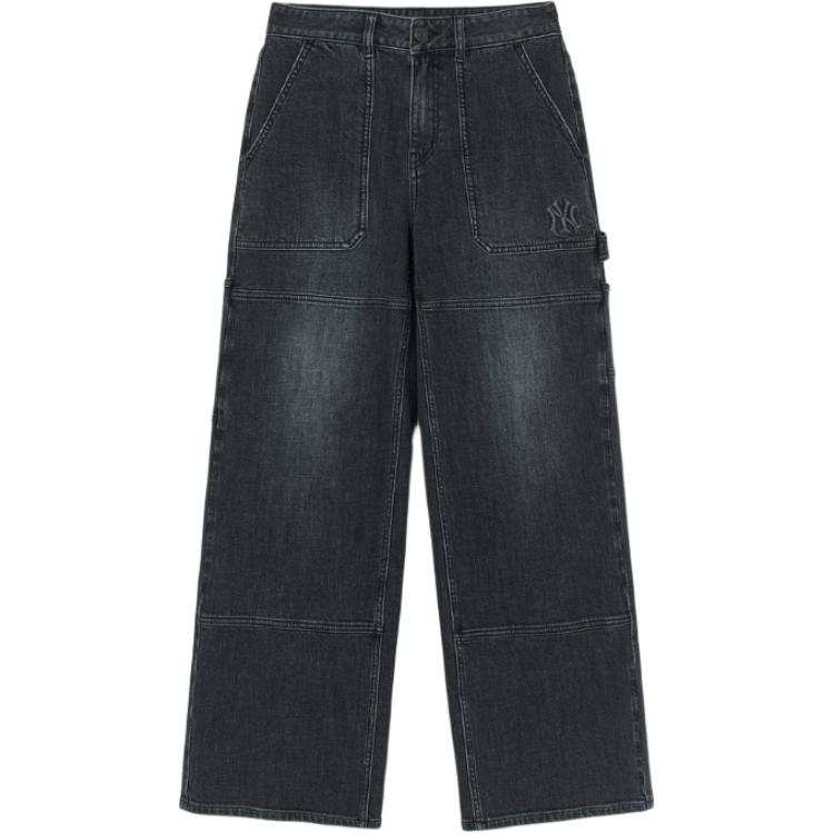 MLB MLB Jeans Women's Black Moderate Wide Leg Pants