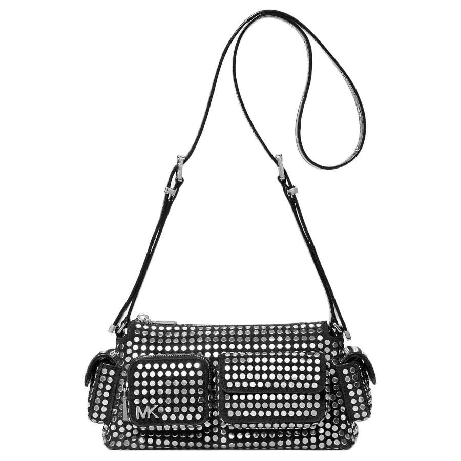 MICHAEL KORS DAKOTA Suede Crossbody Bags Women's Black