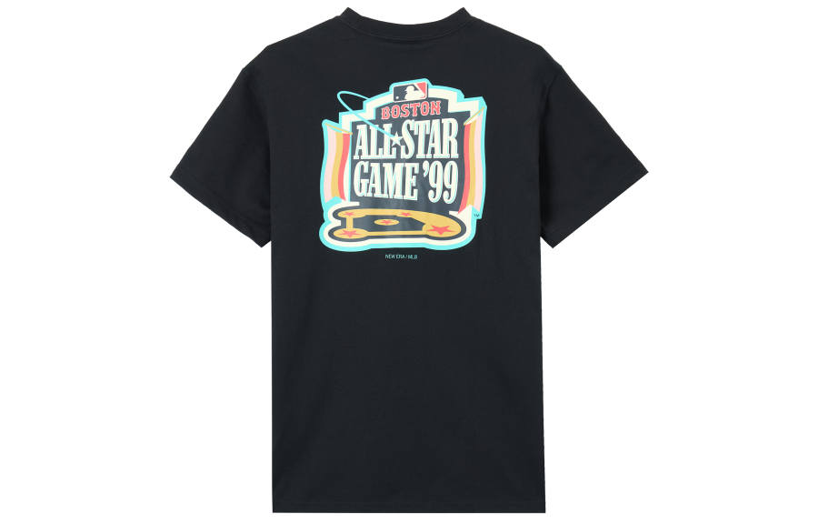 New Era T Shirts Unisex Black Crew Neck