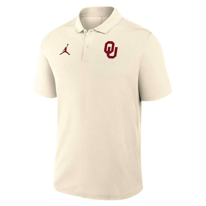 Jordan Jordan Oklahoma Victory Primary Logo Men's Jordan Brand Dri-FIT College Polo