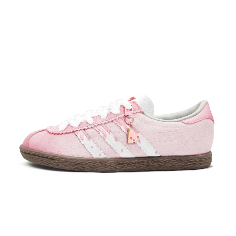 Adidas Originals Stadt Strawberry Cheese Versatile Low top German Army Trainers Unisex Light Blue