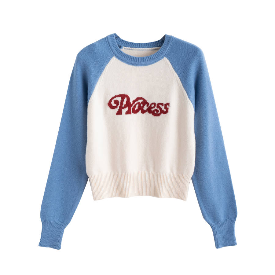 Tonlion Knitwear Women's Blue Tone Crew Neck Moderate