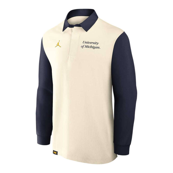 Jordan Jordan Michigan Rugby Men's Jordan Brand College Long-Sleeve Top