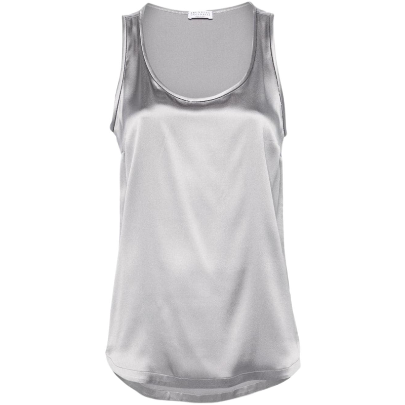 Brunello Cucinelli Tank Top Women's Silver