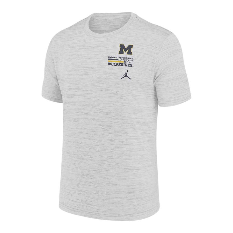 Jordan Jordan Michigan Campus Chest Stack Velocity Men's Nike Dri FIT College T Shirt