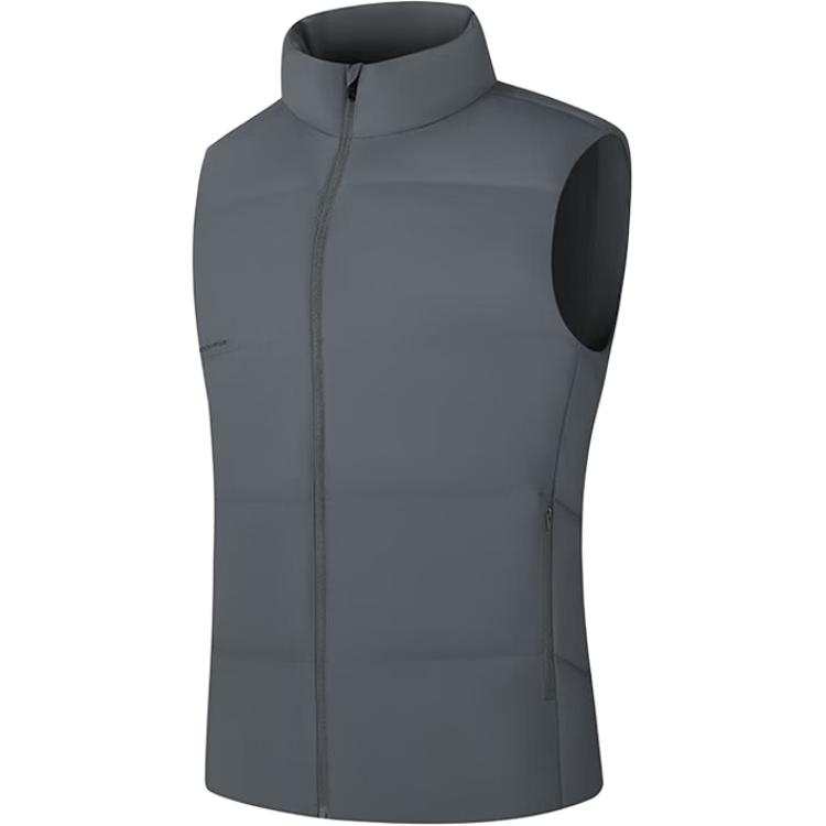 361° Down Vests Men's Gravel Gray/Gravel Gray Stand Collar Thin Other