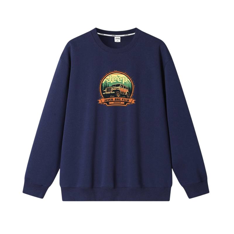 Jeep Sweatshirts Unisex Crew Neck Moderate Regular