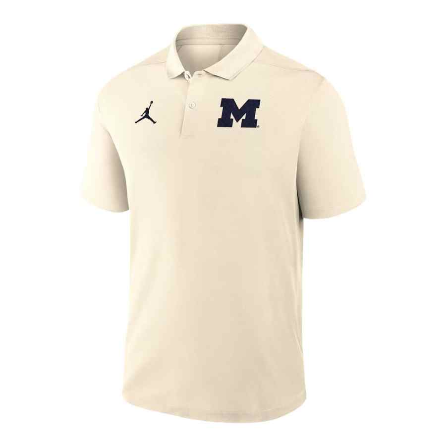 Jordan Jordan Michigan Victory Primary Logo Men's Jordan Brand Dri-FIT College Polo