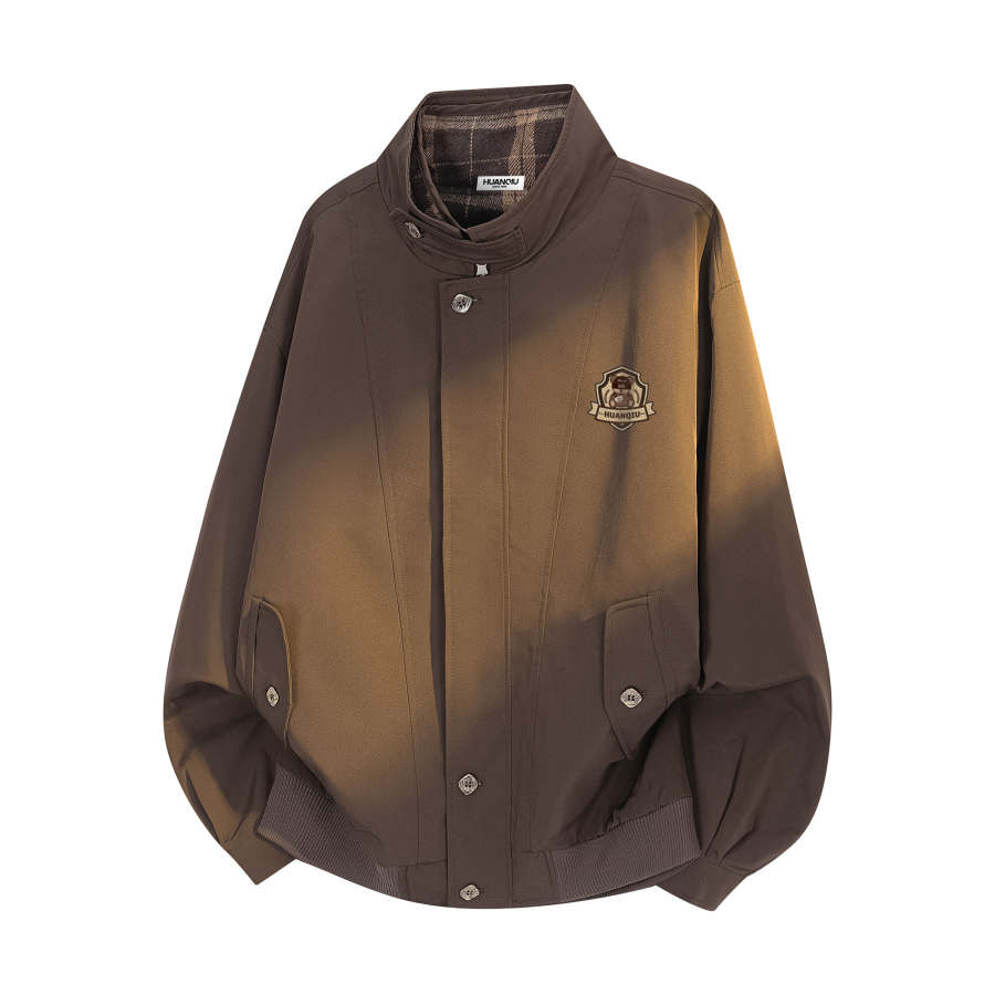 HUANQIU Jackets Unisex Stand Collar Moderate Other