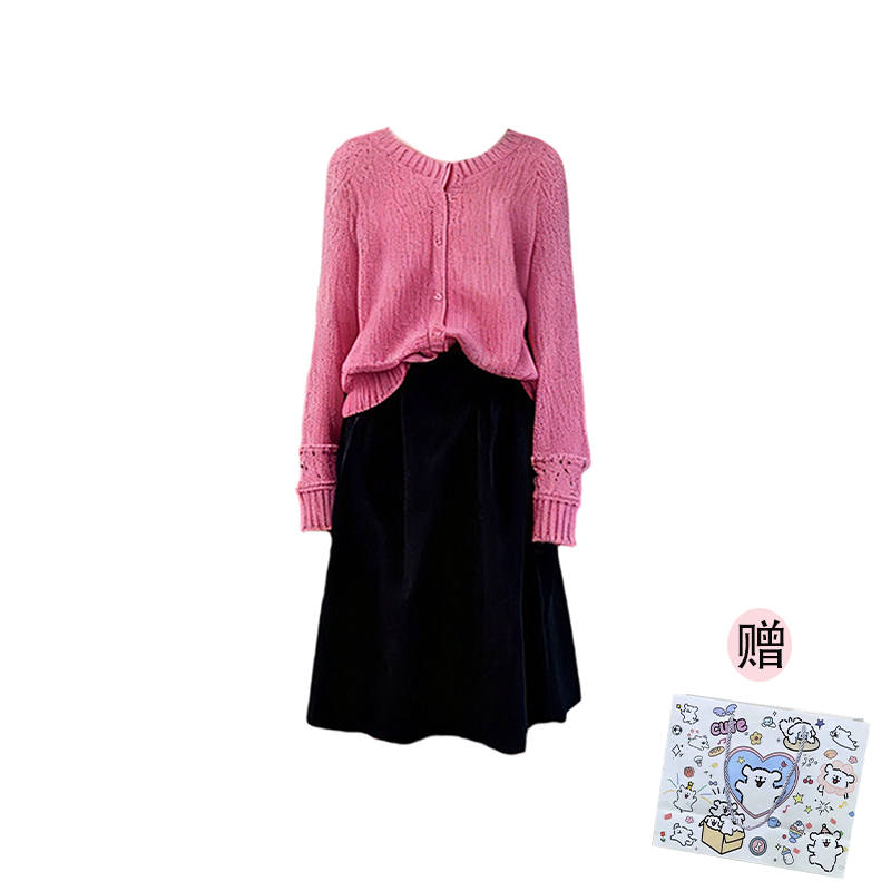 MARIE·COCO Two Piece Skirt Sets Women's Crew Neck Moderate Short