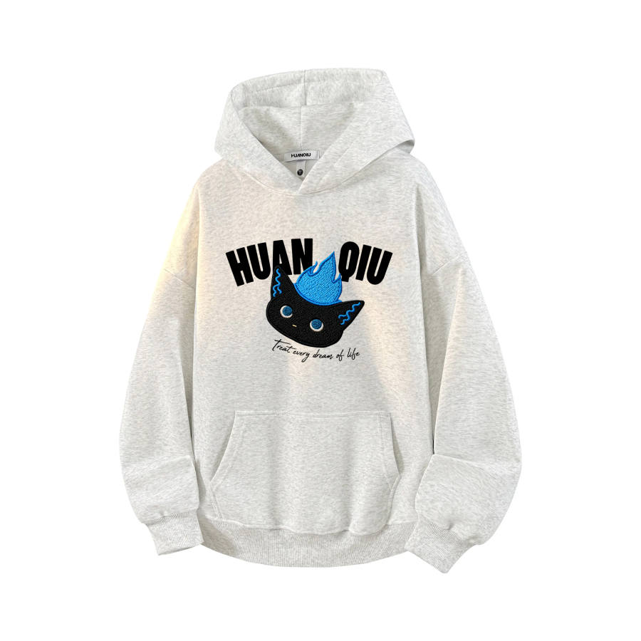 HUANQIU Sweatshirts Unisex Hooded Moderate Heavyweight