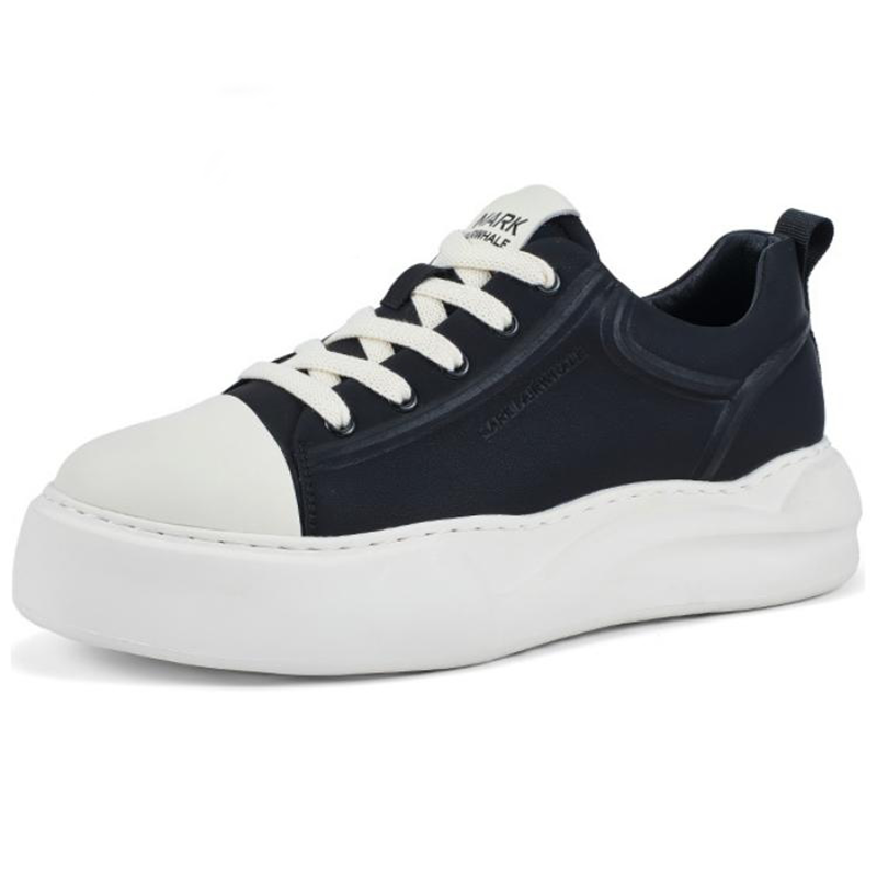 FAIRWHALE White Moonlight Collection Cow Leather Slip Resistant Abrasion Resistant Low top Casual Shoes Men's