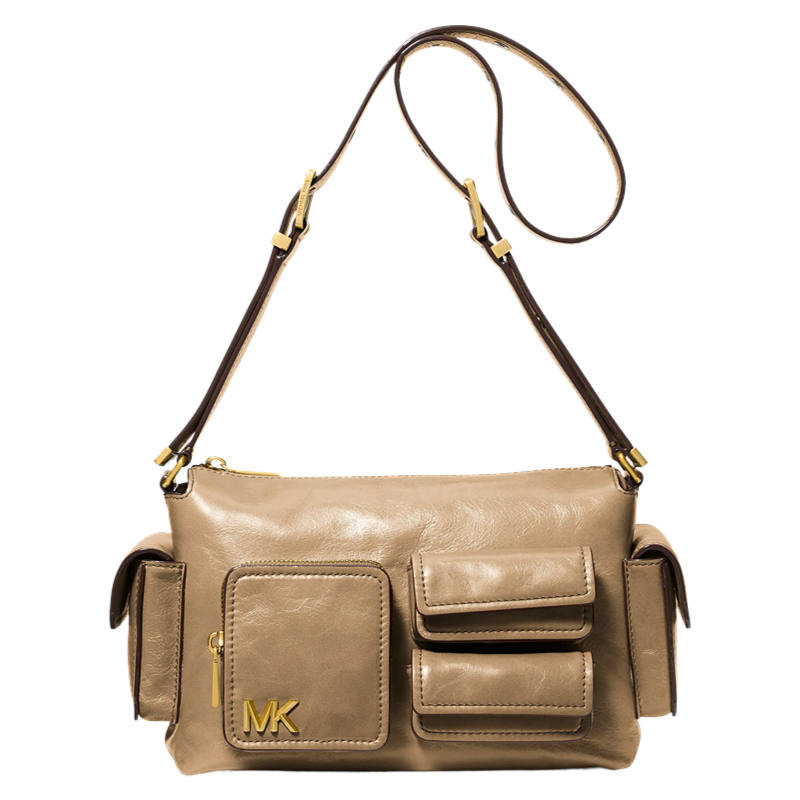 MICHAEL KORS DAKOTA Cow Leather Crossbody Bags Medium Women's Camel