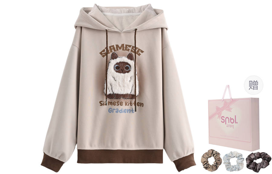 SNBL Sweatshirts Women's Sweatshirt Hooded Moderate Regular