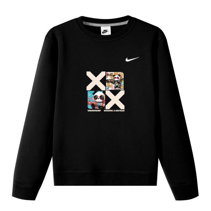 Nike Nike Sweatshirts Unisex Black Crew Neck Moderate Regular