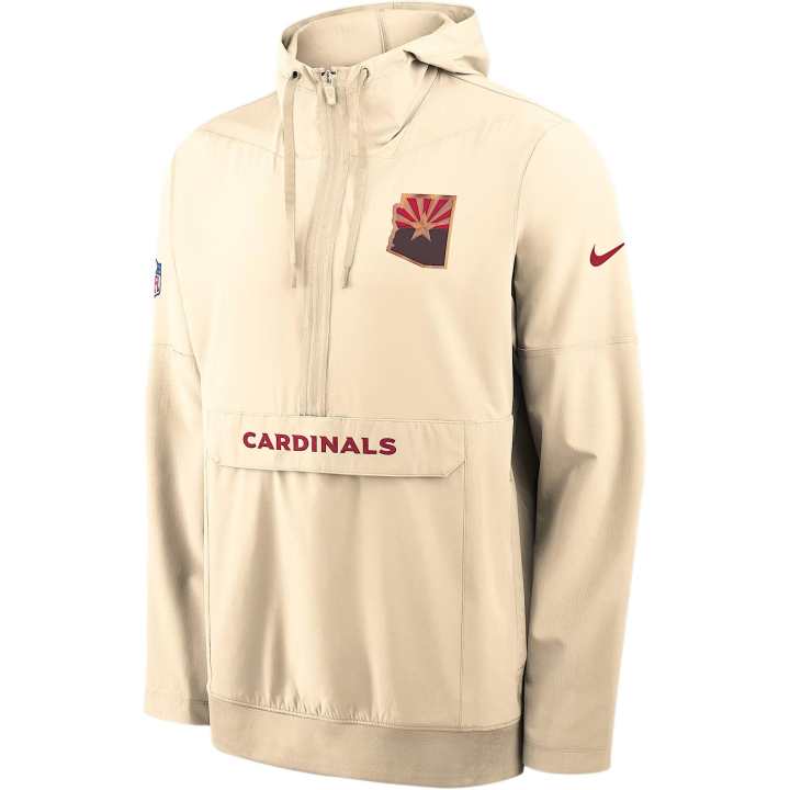 Nike Nike Arizona Cardinals Rivalries Collection Sideline Anorak Men's Nike Nfl 1/2-Zip Hooded Jacket
