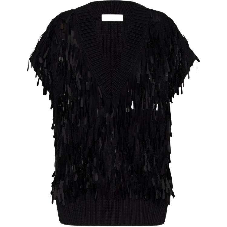Valentino ribbed sequined sweater vest