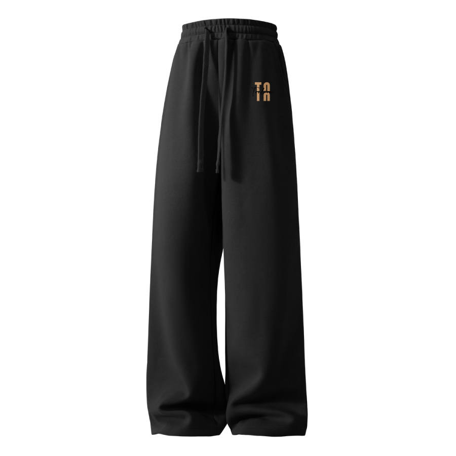 Tonlion Casual Pants Unisex Moderate Wide Leg Pants