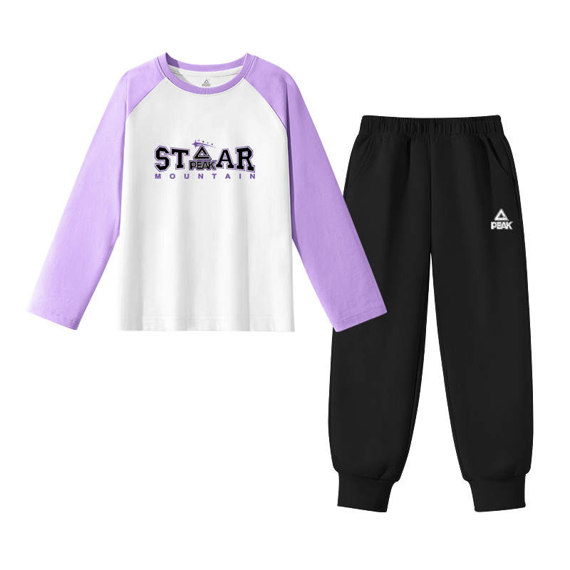 PEAK Kids Casual Sportswear Crew Neck Moderate
