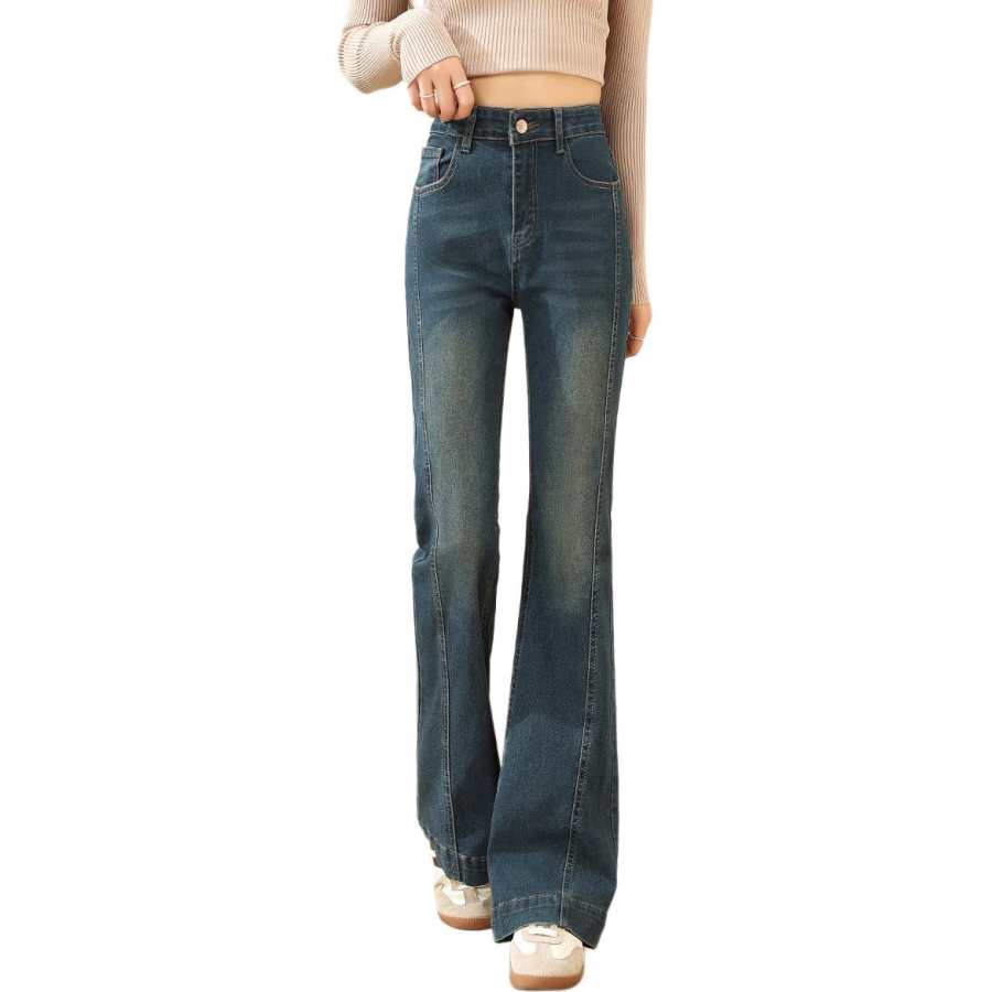 BALENO Jeans Women's Blue Moderate Wide Leg Pants