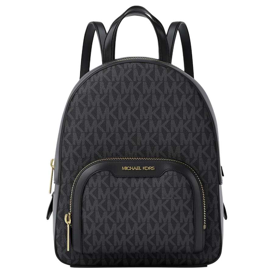 MICHAEL KORS MICHAEL KORS Jaycee Coated Canvas Backpack Mini Women's Black