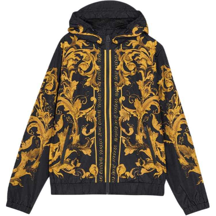Versace Jeans Couture Barocco Print Hooded Jacket