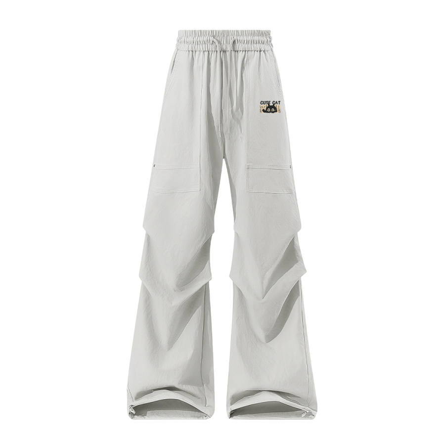 Tonlion Casual Pants Unisex Moderate Cargo Pants