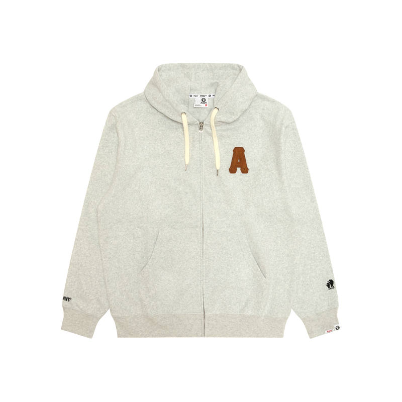 Aape Aape patch-appliqué zip-up hoodie