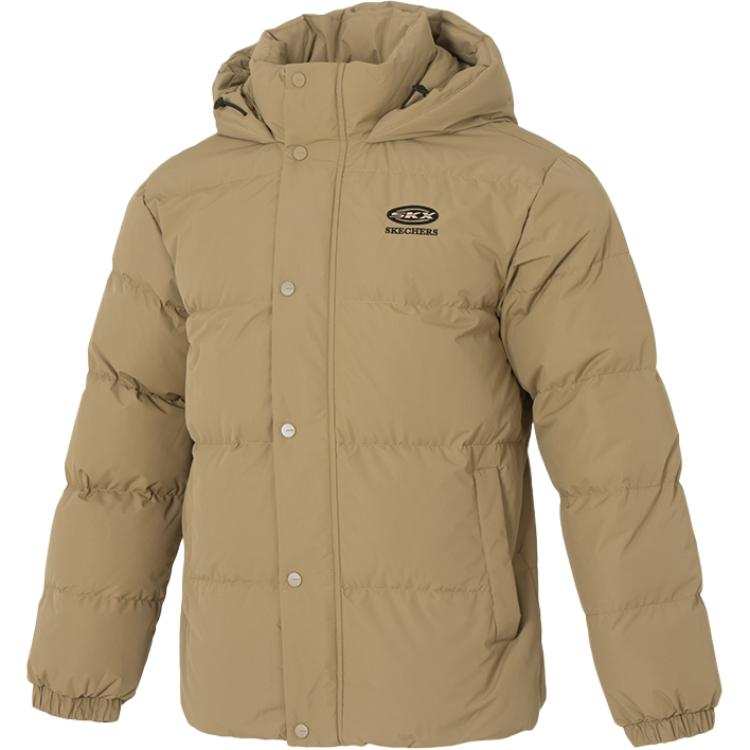 Skechers Down Jacket Unisex Kelp Brown