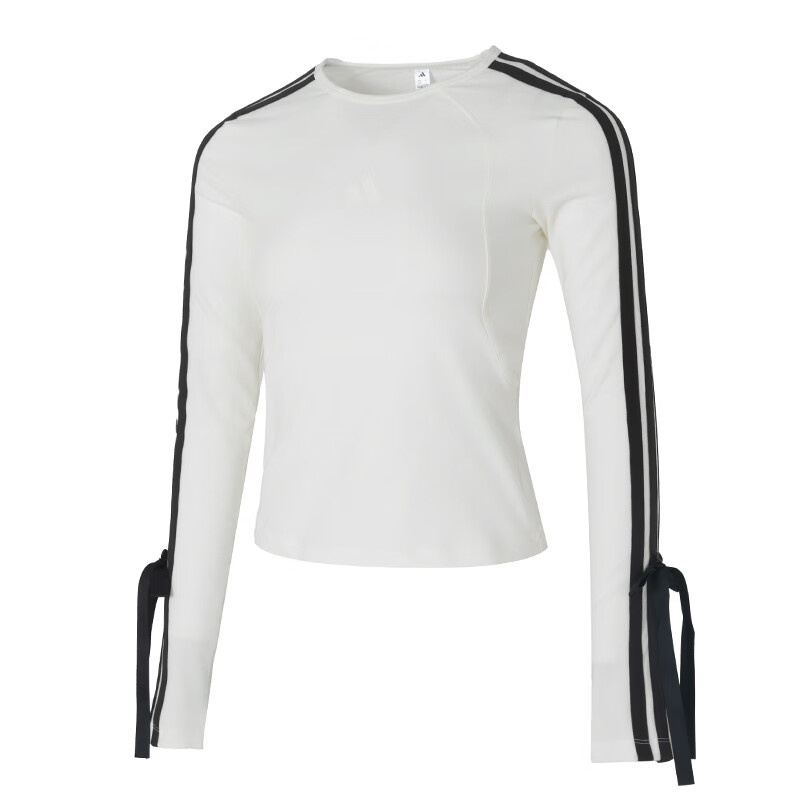 Adidas Adidas Dance T Shirts Women's White Crew Neck Moderate