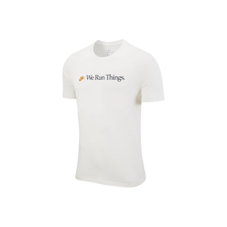 Nike Nike Sportswear T Shirts Men's Sail White Crew Neck Moderate