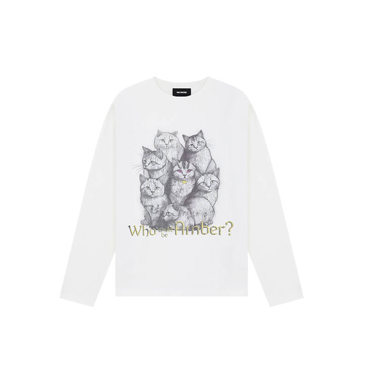 WE11DONE WE11DONE Long Sleeved T Shirt Unisex White