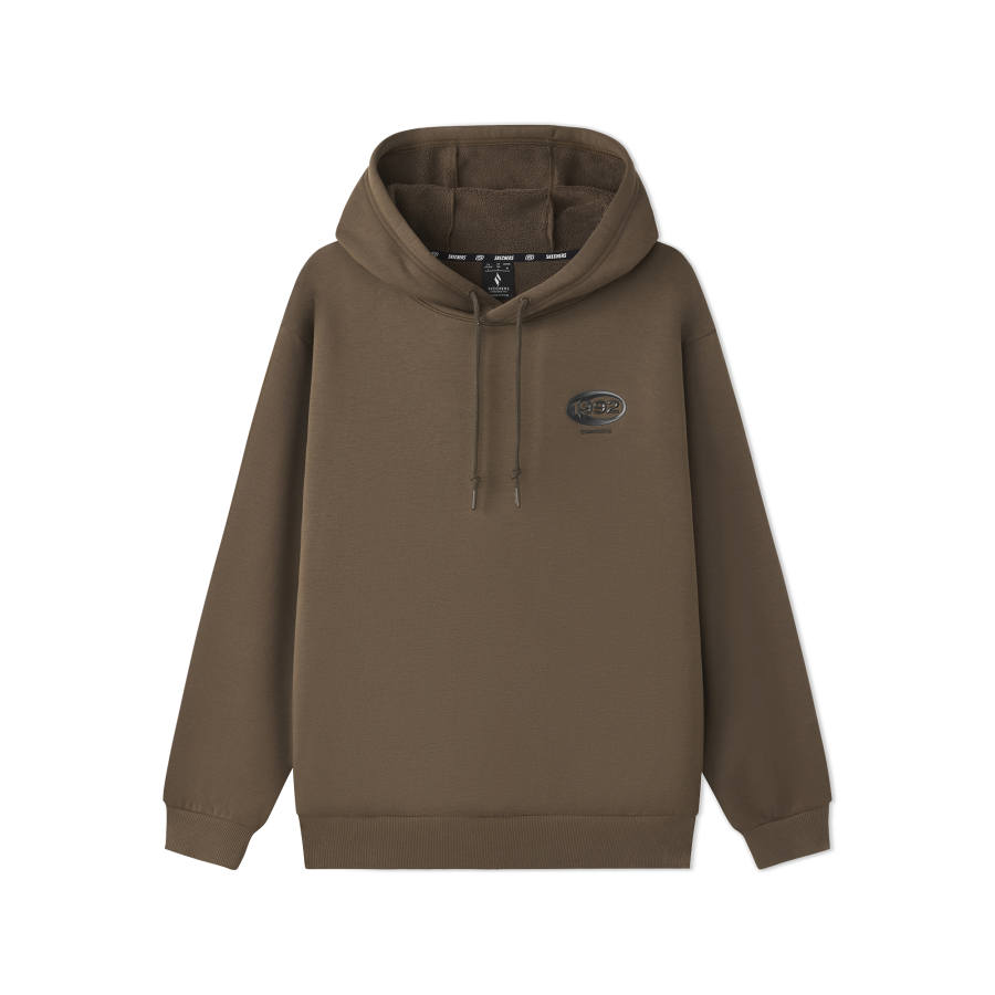 Skechers Sweatshirts Unisex Feather Chestnut 04PB Hooded Thickened Regular